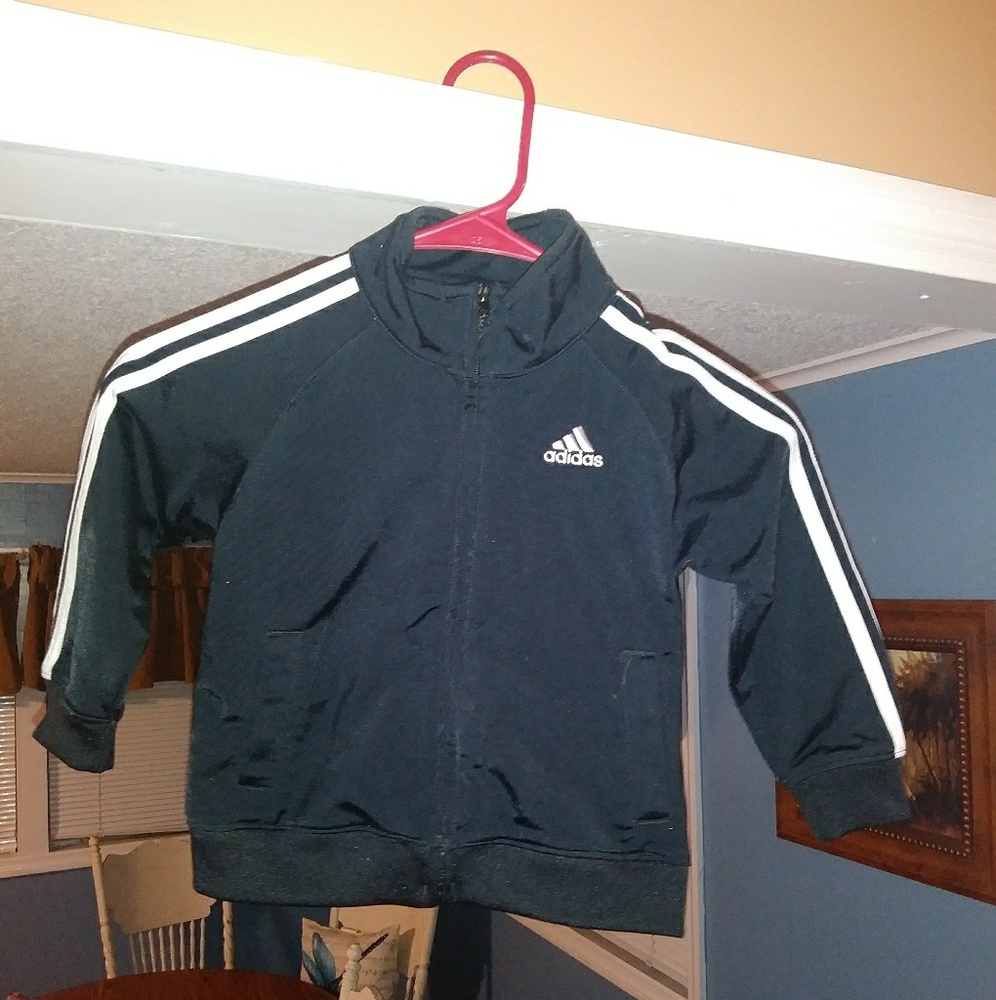 Adidas jacket. 24 month boys. Black and white.